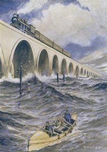 Uma grande ponte ferroviária, Flórida, EUA